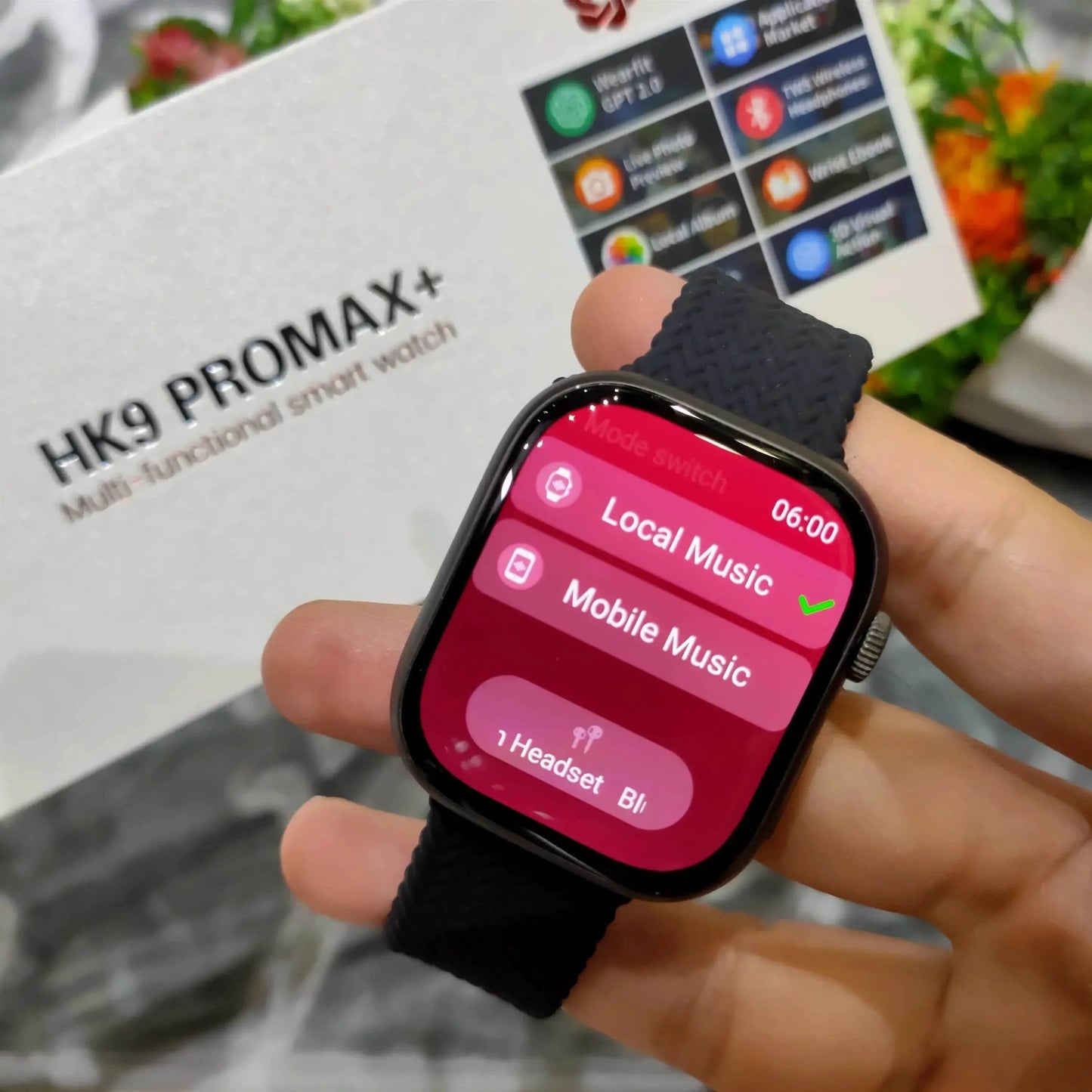 HK9 ProMAX+ Smart Watch, Series 9 AMOLED AI CHATGPT - Upgraded Version - Stile Gadget