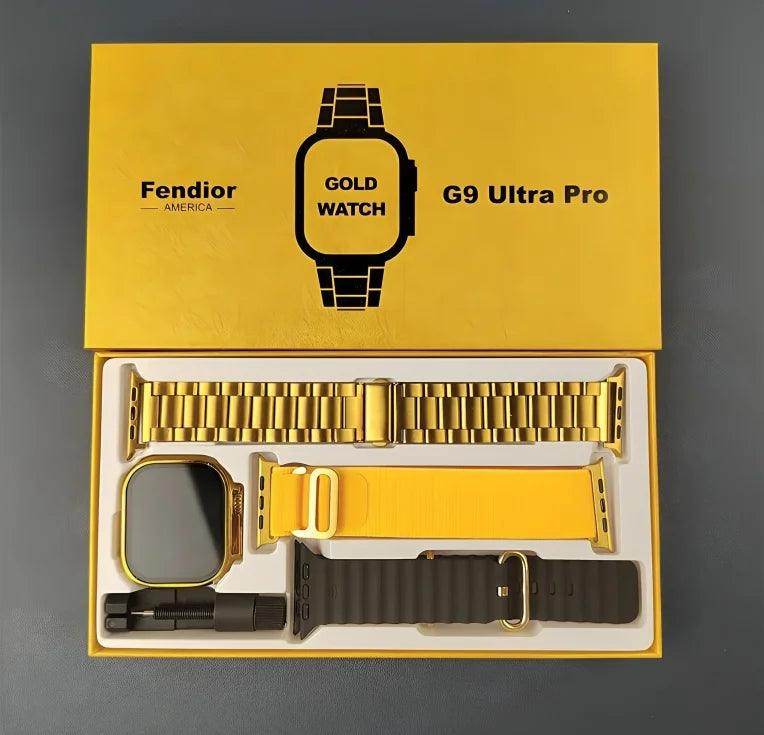 Cr ultra 2 Max Gold Smart Watch, New Golden Edition - Luxury Smartwatch with HD Display - Stile Gadget