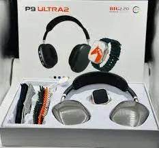 P9 Ultra 2 Smartwatch + 7 Straps | 7-in-1 Smartwatch & Headphone Combo - Stile Gadget