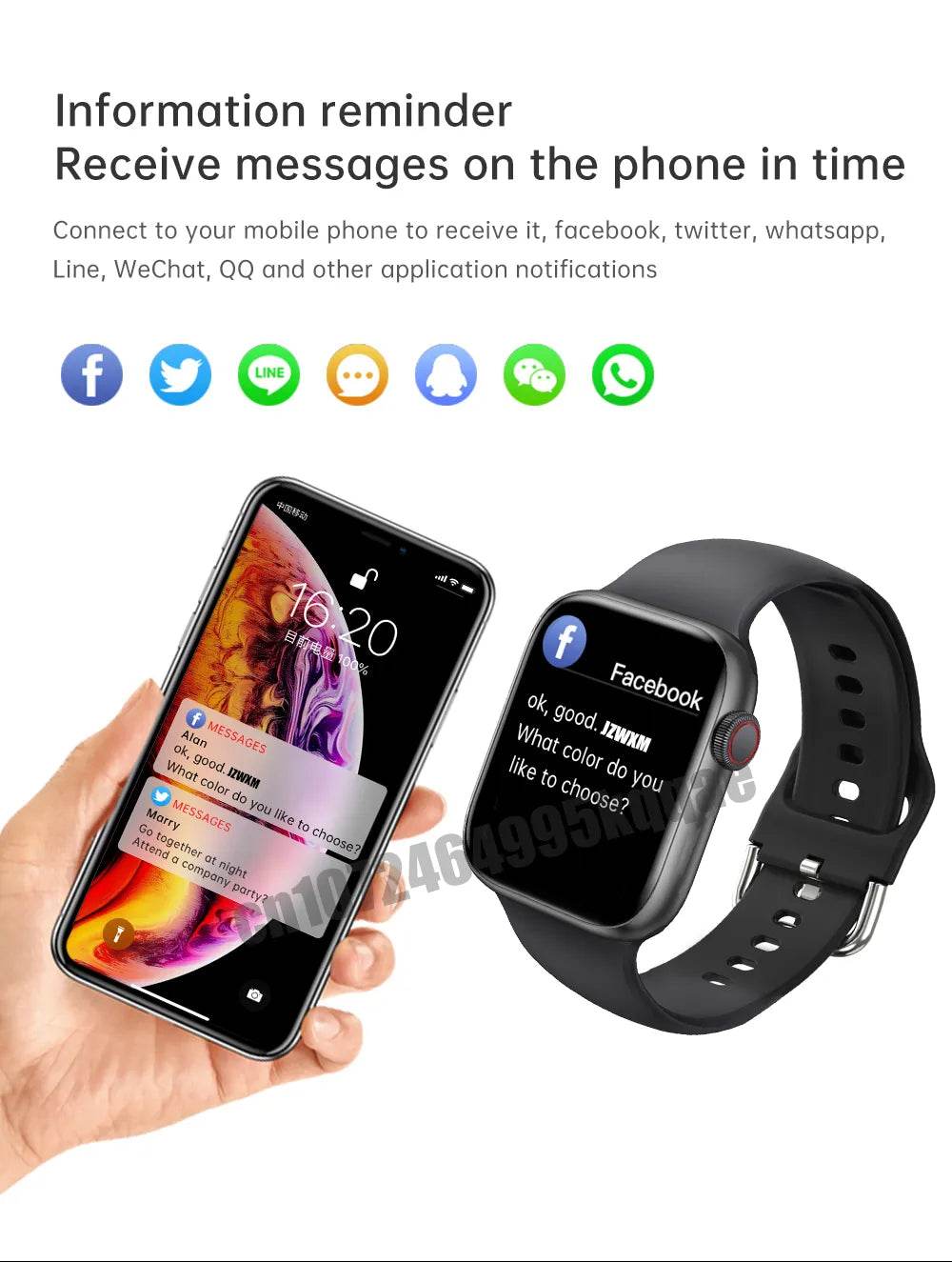 New Series 9 Smart Watch - 2.19" Inch HD Display Wireless Charging BT Calls Sports & Fitness Stile Gadget