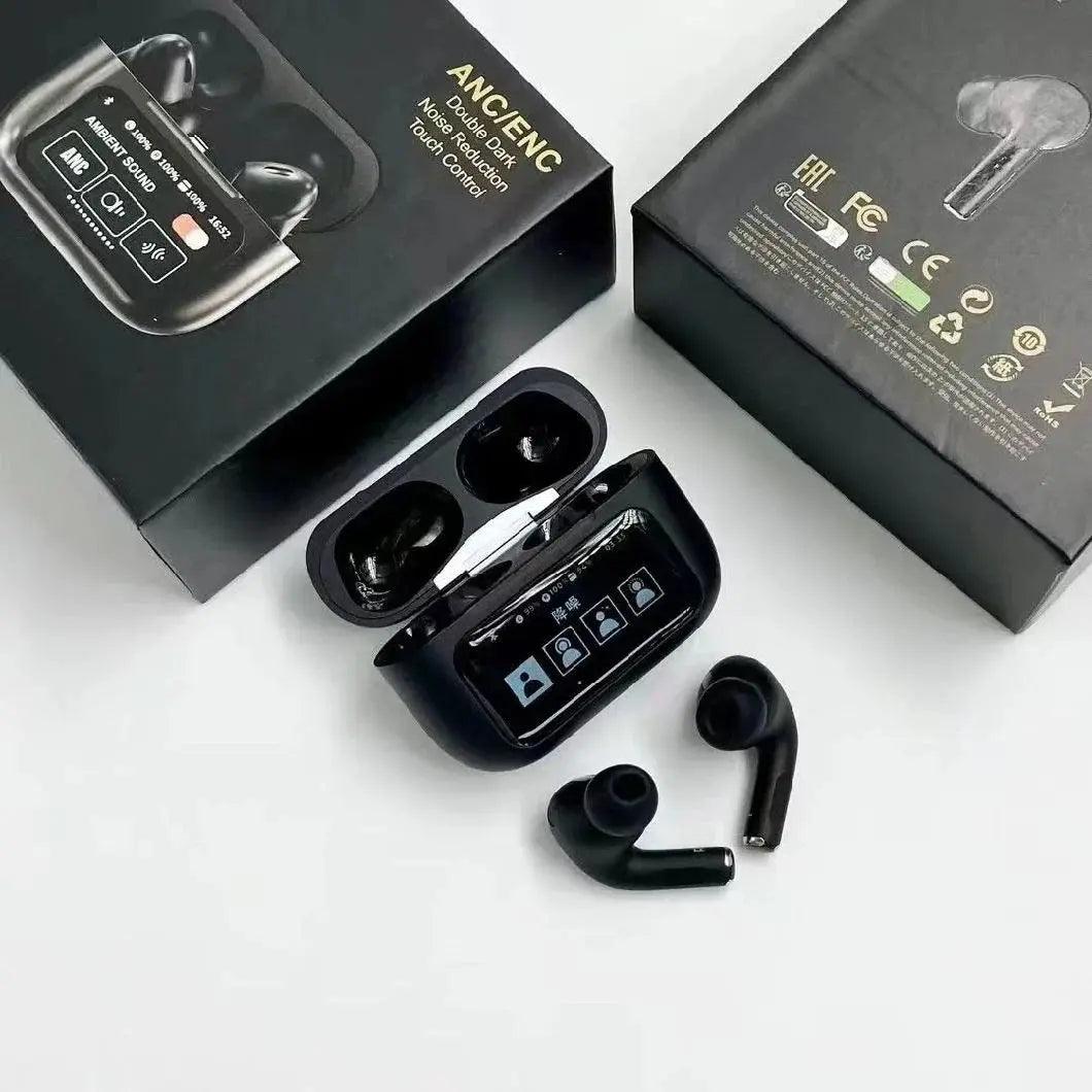 A9 AIRPODS PRO Touch Screen ANC/ENC Noise Reduction, Touch Control Wireless Headset TWS Noise Cancelling Earbud Bluetooth 5.4 Wireless Earbuds Stile Gadget