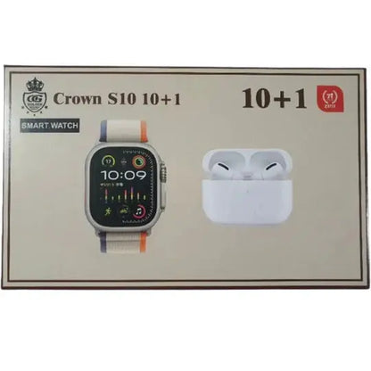 S100 Ultra Smartwatch & AirPods Combo, Sleep Monitor, Bluetooth, 7 Straps - Stile Gadget