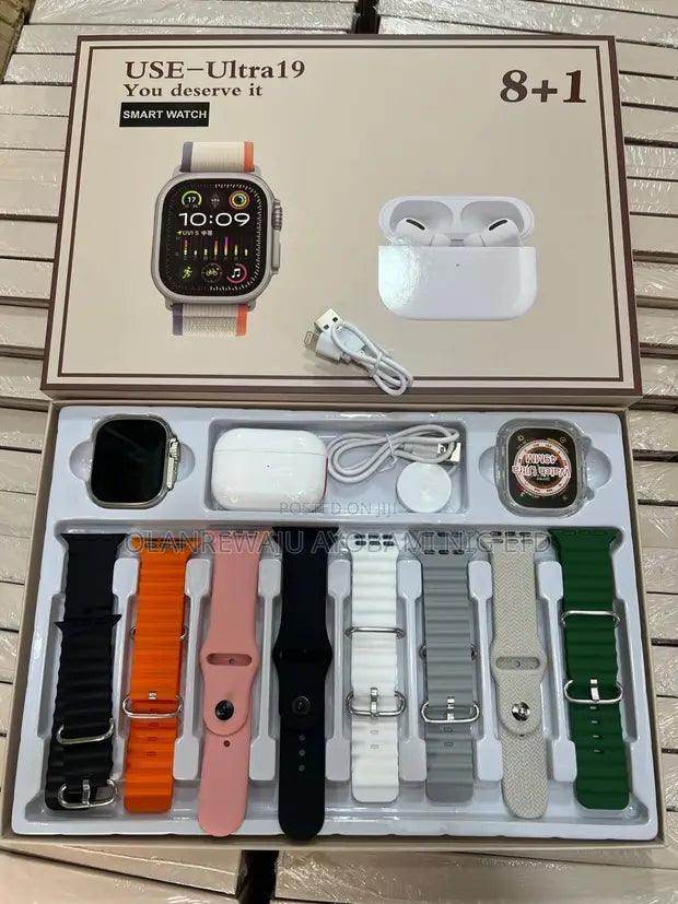 Crown S10 10+1 Smart Watch | New Smartwatch Latest 2025 | For IOS and Android | Sports Fitness Watch | Full Screen Touch | Smart Watch for Boys & Girls - Stile Gadget