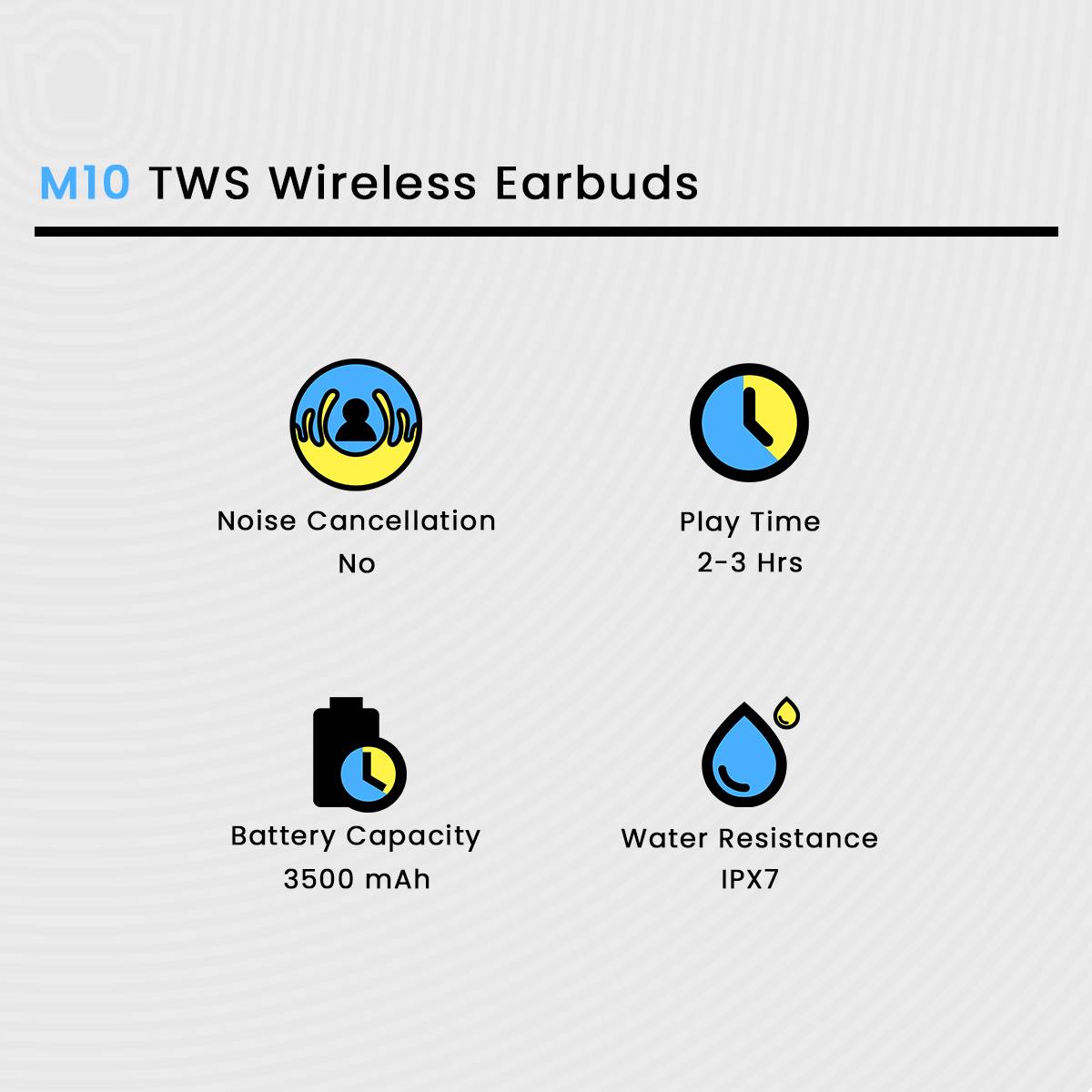 M10 TWS Wireless Bluetooth Earbuds - Premium Sound with Free Delivery in Pakistan