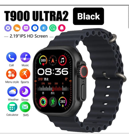 T900 Ultra 2 Smart Watch, High quality hd display with premium quality Strap Full Touch Watch for Men & Women