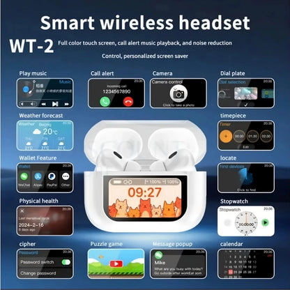 Latest V20 LED  touch screen Earbuds ANC+ENC Noise Cancelling - Premium Quality Stile Gadget